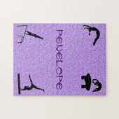 Gymnastikveranstaltungen Lila Sparkor Puzzle (Horizontal)