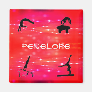 Gymnastikveranstaltungen Personalisiert Girls Magnet