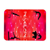 Gymnastikveranstaltungen Personalisiert Girls Magnet (Horizontal)
