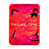 Gymnastikveranstaltungen Personalisiert Girls Magnet (Vertikal)