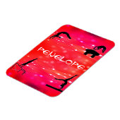 Gymnastikveranstaltungen Personalisiert Girls Magnet (Linke Seite)