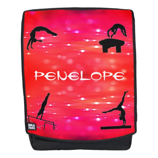 Gymnastikveranstaltungen Personalisierter Backpack Rucksack (Vorderseite)