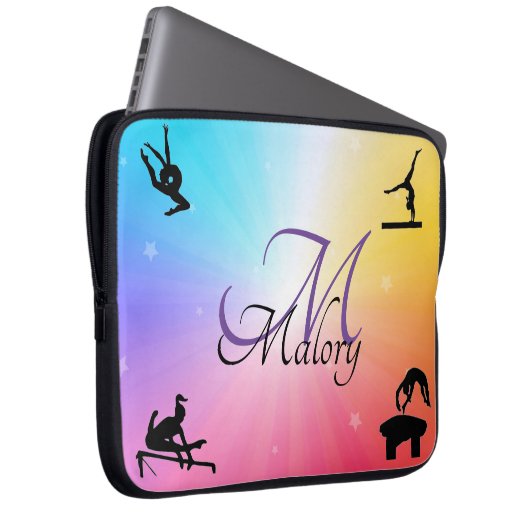 Gymnastikveranstaltungen Rainbow Notebook-Gehäuse Laptopschutzhülle (Vorne Rechts)