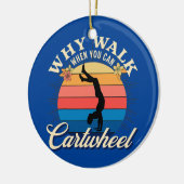 Gymnastikwandern, wenn man das Rad fahren kann Keramik Ornament (Links)