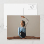 Gymnastikweibliche (12-13) darstellende Splitter Postkarte (Vorne/Hinten)