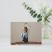 Gymnastikweibliche (12-13) darstellende Splitter Postkarte (Stehend Vorderseite)
