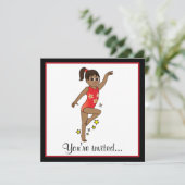 Gymnastikwettbewerb Einladung (Stehend Vorderseite)