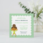 Gymnastikwettbewerb Einladung (Stehend Vorderseite)