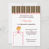 Gymnastikwettbewerb Einladung (Vorderseite)