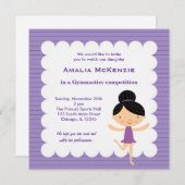 Gymnastikwettbewerb Einladung (Vorne/Hinten)