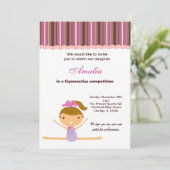 Gymnastikwettbewerb Einladung (Stehend Vorderseite)