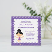 Gymnastikwettbewerb Einladung (Stehend Vorderseite)