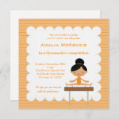 Gymnastikwettbewerb Einladung (Vorne/Hinten)