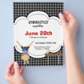 Gymnastikwettbewerb Flyer (Hand)