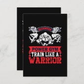 Gymnastikzug des Powers Einladung (Vorne/Hinten)