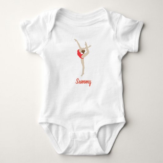 Gymnastin Baby Strampler (Vorderseite)