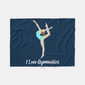 Gymnastin Fleecedecke (Vorderseite (Horizontal))
