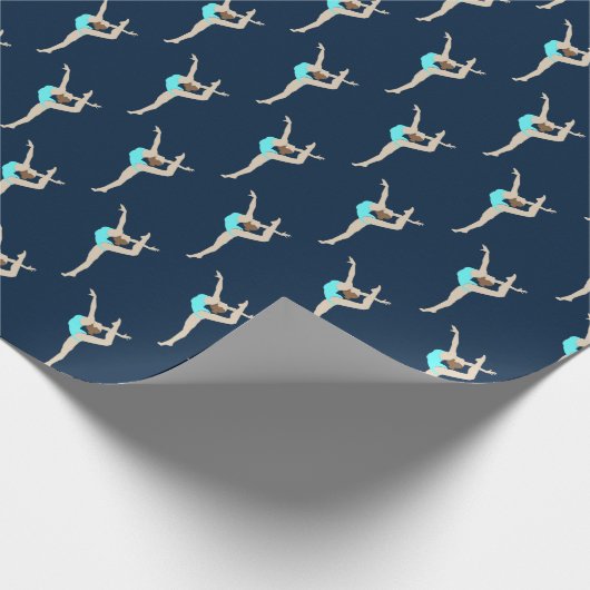 Gymnastin Geschenkpapier (Ecke)