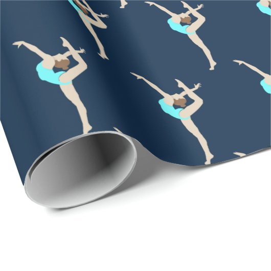 Gymnastin Geschenkpapier (Rolleneckpunkt)
