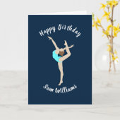 Gymnastin Karte (Gelbe Blume)