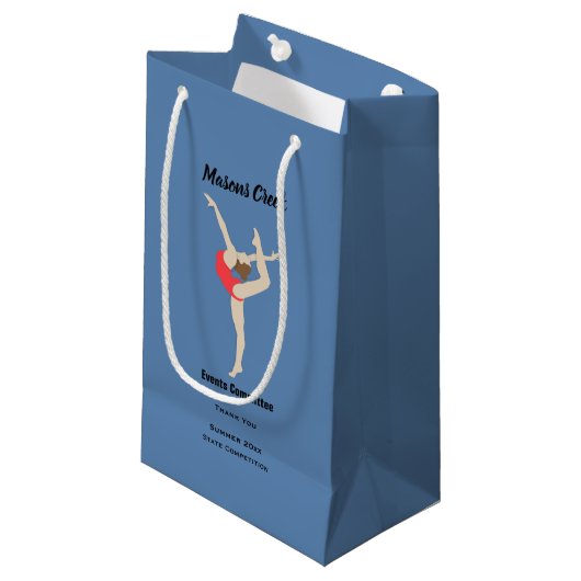 Gymnastin Kleine Geschenktüte (Vorderseite Schrägansicht)