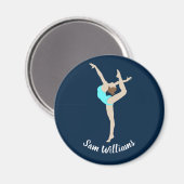 Gymnastin Magnet (Vorderseite/Rückseite)