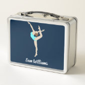 Gymnastin Metall Brotdose (Rückseite)