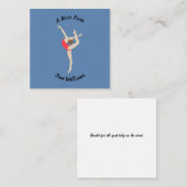 Gymnastin Mitteilungskarte (Vorne/Hinten)