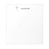 Gymnastin Notizblock (Vorderseite)