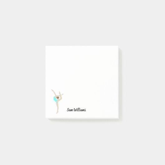 Gymnastin Post-it Klebezettel (Vorderseite)