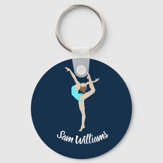 Gymnastin Schlüsselanhänger (Vorderseite)
