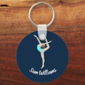 Gymnastin Schlüsselanhänger (Vorderseite)