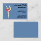 Gymnastin Visitenkarte (Vorne/Hinten)