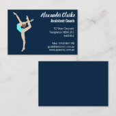 Gymnastin Visitenkarte (Vorne/Hinten)