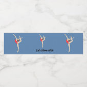 Gymnastin Wasserflaschenetikett (Einzelnes Label)