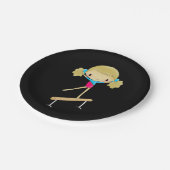 Gymnastische PapierTeller (Schrägansicht)