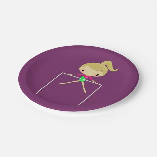 Gymnastische PapierTeller (Schrägansicht)