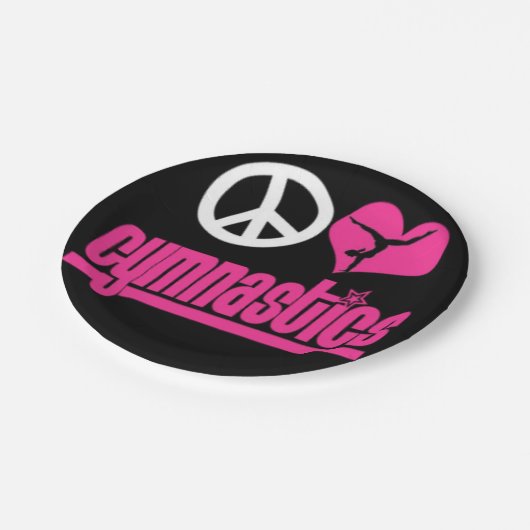 Gymnastische PapierTeller (Schrägansicht)