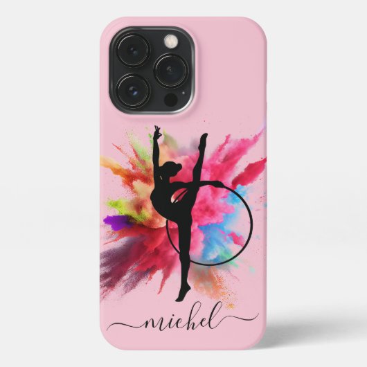 Gymnastische Personalisierte Pulverexplosion iPhone Hülle (Rückseite)