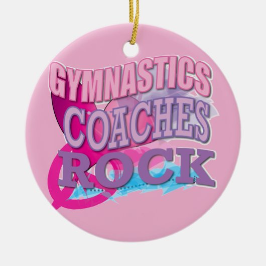Gymnastische Trainer-Geschenke Keramik Ornament (Vorne)