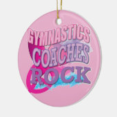Gymnastische Trainer-Geschenke Keramik Ornament (Links)
