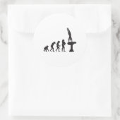 Gymnastische Wölbung Runder Aufkleber (Tasche)