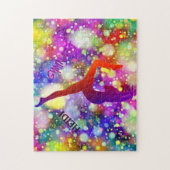 Gymnastpuzzle mit personalisiertem Namen. Puzzle (Vertikal)