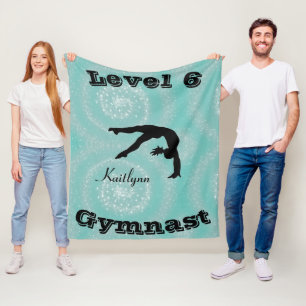 Gymnaststufe Fleece Blankon mit ihrem Level-# und