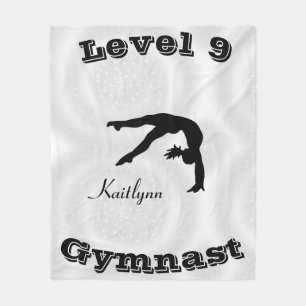 Gymnaststufe Fleece Blankon mit ihrem Level-# und