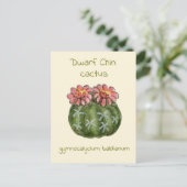 Gymnocalycium Baldianum-Kaktus Postkarte (Stehend Vorderseite)