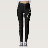 Gymquokka Leggings - White Quokka (Vorderseite)