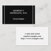 Gynäkologe Business Card Visitenkarte (Vorne/Hinten)