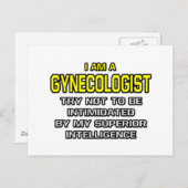 Gynäkologe... Superior Intelligence Postkarte (Vorne/Hinten)