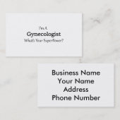Gynäkologe Visitenkarte (Vorne/Hinten)